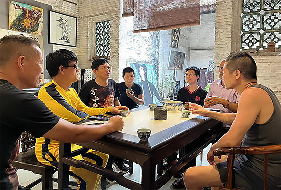 在墨一刀先生的“臻武堂”热忱交流